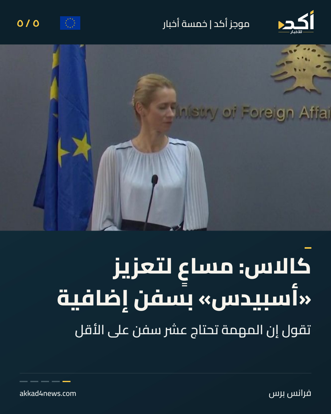 موجز أكد: خمس بطاقات من العراق والمنطقة (5/5)
